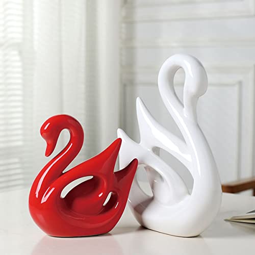 Ecyc Originality Home Decoration Furnishing Animal Ornament Arts And Crafts [ Swan Lovers ] #TOP4