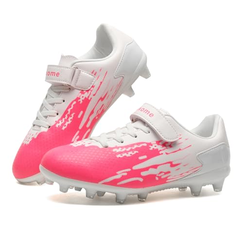 Kids Soccer Cleats Boys Girls Athletic Outdoor Youth Football Shoes Running & Training Lightweight Baseball Shoes(Little Kid/Big Kid)