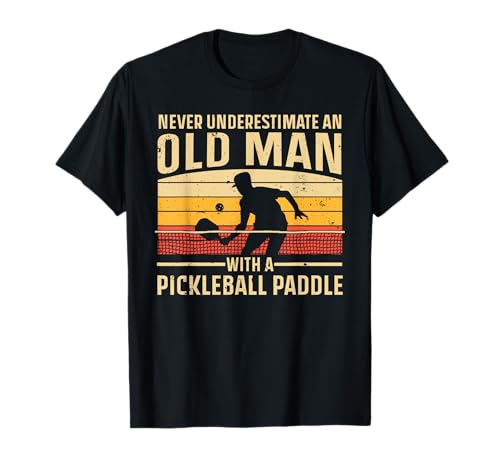 Cool Pickleball Art for Men Grandpa Paddle Pickleball...