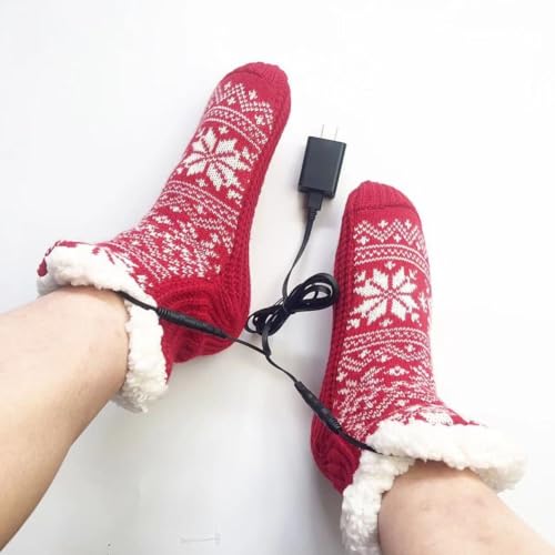 Calcetines calefactables USB de Navidad: el regalo térmico perfecto de punto 4