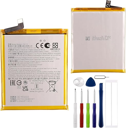 E-YIIVIIL Replacement Battery CN110 Battery Compatible with Nokia X10 5G TA-1350 X100 5G TA-1399 with Tools