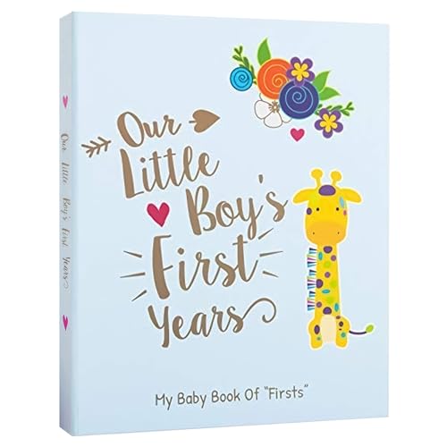 Image of Ronica Memory Book for Baby Boy, Photo Album, Easy to Use Keepsake Scrapbook, Modern Keepsake for New Parents to Record Photos and Milestones