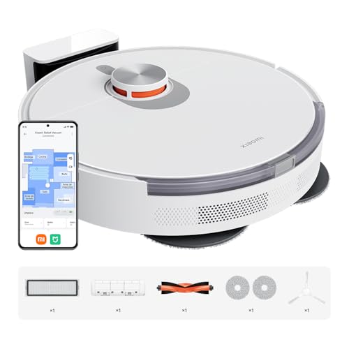 Reviews de Xiaomi 360 al mejor precio. 42 XIAOMI Robot Vacuum S20+ | Aspiradora y Trapeador 2-en-1 | Succión de 6000 Pa | Evasión de Obstáculos por Láser | Mopas Giratorias | Navegación Láser LiDAR | Detección de...