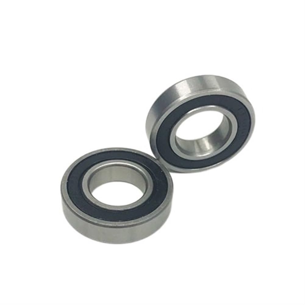 DUKUTS 2 Pcs 6802 2RS Si3N4 Hibrida Keramik Bola Bearing Karet Sealed 61802 Sepeda Bagian 15X24X5 Mm 6802 RS