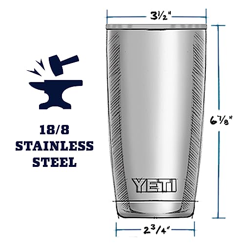 Image of YETI Rambler 20 oz Stainless Steel Vacuum Insulated Tumbler w /MagSlider Lid