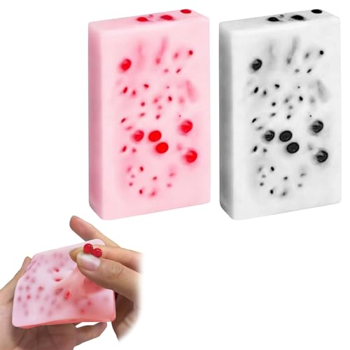 LUYIEDHA 2 PCS Juguetes para Reventar Granos, Juguete sensorial para aliviar el estrés para Adultos, Juguetes Divertidos, Juguete de Material Suave para Viajes Escuela Hogar Aula (Color 1) LUYIEDHA 2 PCS Juguetes para Reventar Granos, Juguete sensorial para aliviar el estrés para Adultos, Juguetes Divertidos, Juguete de Material Suave para Viajes Escuela Hogar Aula (Color 1)