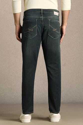 Image of Louis Philippe Men's Smart Fit All Day Comfort, Premium Twill Jeans
