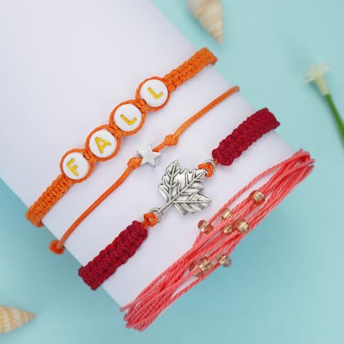 Image of Beach Summer Ankle Bracelet for Women Handmade Braided Adjustable String Anklets Waterproof Surfer Bracelet
