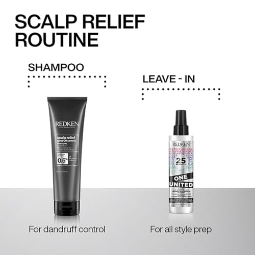 Image of Redken Scalp Relief Anti-Dandruff Shampoo, 250 ml | Dermatologically tested pH-balancing Shampoo with Pyrithione Zinc. Soothes itchy scalp and helps control dandruff.