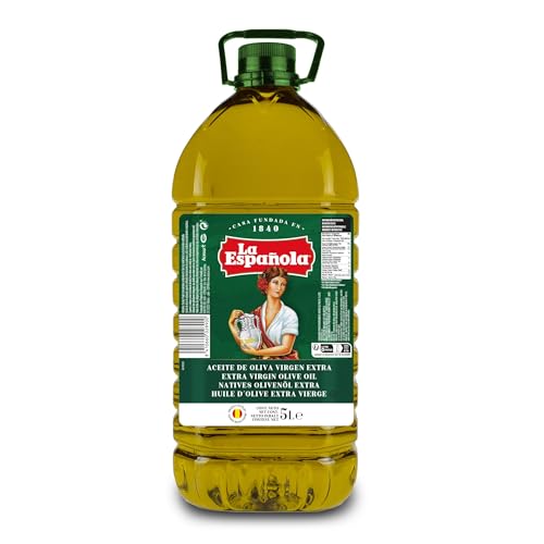 LA ESPAÑOLA Aceite de Oliva Virgen Extra Selección Mediterránea, Garrafa 5L, AOVE de Sabor Equilibrado Ideal para Cocinar y en Crudo