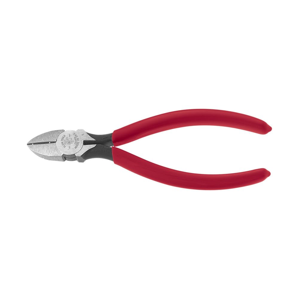 Alicates de corte diagonal Klein Tools 72192 tipo D-6 fabricados en EE. UU.