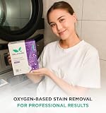 DELAMARK Skoncentrowany proszek do prania, profesjonalny ekologiczny detergent z funkcją usuwania plam, skuteczny na trudne zabrudzenia, do białych i kolorowych tkanin, 1 kg