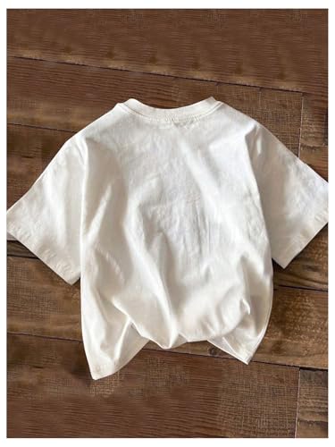 SOLY HUX Girl's Summer T Shirts Graphic Tees Short Sleeve Bows Printed Cute Tee Tops2