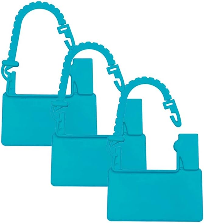 Plastic Padlock Security Seals, Padlocks Meter Seals Disposable Anti-Tamper Lock Numbered Anti Tamper Tag (Red, 200Pcs)
