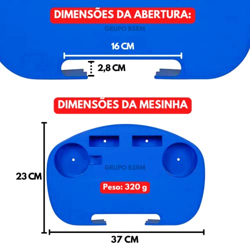 3 Mesas Para Cadeira de Praia Top Lindo Para Tomar Sol Cor Azul