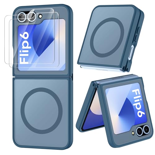ORETECH Magnetic for Samsung Galaxy Z Flip 6 with 2 x Screen Protector