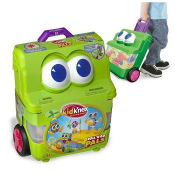 Kid K'nex - Roll & Go Pals Trolley Case - Blue : Amazon.co.uk: Fashion