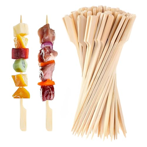 400 Stück Spieße Fingerfood, 12cm Spieße Lang Fingerfood Bambus, Spiesse Für Obst Snacks Fingerfood,Burger Spieße, Grillspieße, Bambus Stäbe, Marshmallow Spieße, Obstspieße