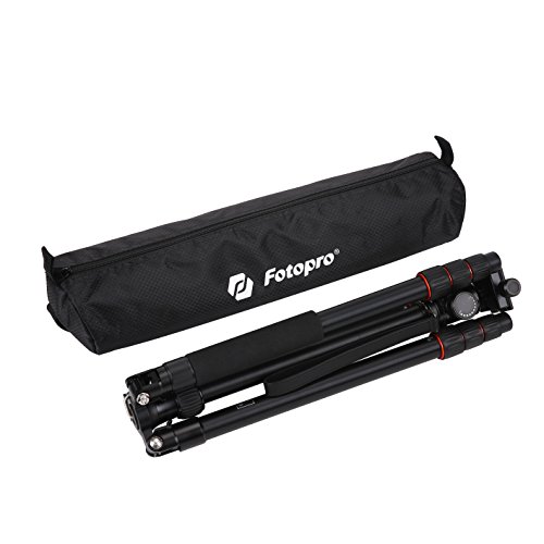 Fotopro Dslr Tripod 54 Inch 360 Panorama Ball Head Quick Release Plate Aluminum Lightweight Camera Tripod For Travel And Work,M5I Black #TOP7