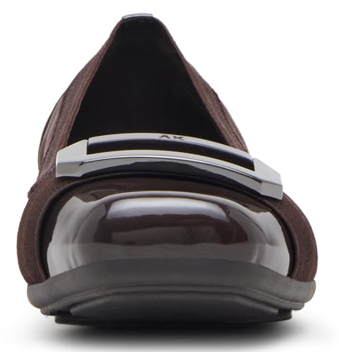 Image of Anne Klein Uplift Flats for Women - Textile Upper and Lining - Stretch Collar - 90 Flexibility - Square Cap Toe