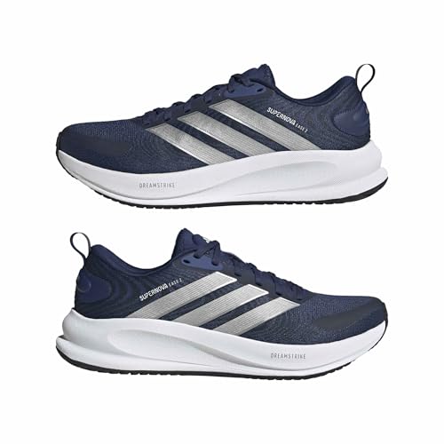 adidas Herren Supernova Ease 2 Running Shoes, Dark Blue/Matte Silver/Aurora Ink, 43 1/3 EU – Ansicht 6