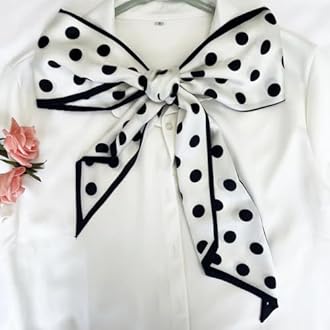 Silk Head Scarf for Hair Fashion Headwrap for Women Lightweight Neck Tie