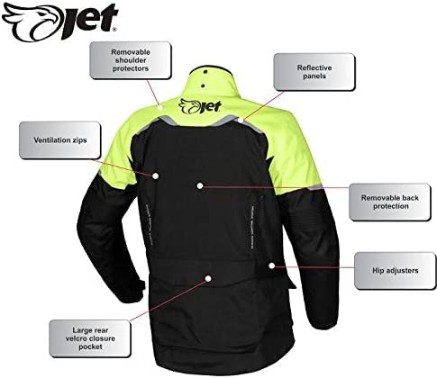 Jet Blouson Veste Moto Homme Imperméable Avec Armure Textile Tourer