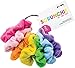 iscream Silky Soft Velour Rainbow Every Day Set of 7 Scrunchies