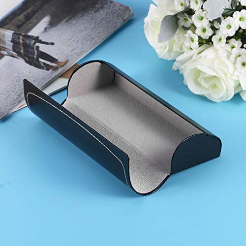 SUPVOX capa de couro para óculos vintage rígida capa protetora para óculos (preto)