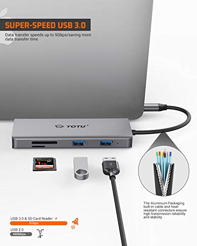 Totu TT-HB002D Usb C Hub, Type C Hub thumb #4