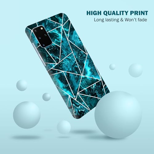 Coque pour Samsung Galaxy S20 Plus bleu sarcelle imprimé mignon
