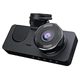 Prilotte Dash Cam Front and Rear,4K/2.5K Full HD Dash Camera for Cars,Free 32GB Card,24H Parking Mode, G-Sensor,Loop Recording,Night Vision - (Deep Black)