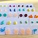 200 PCS Earring Display Cards,White Paper Earrings Tags, 1.10