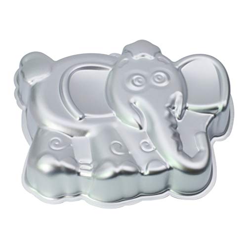 Image of Ulalaza Elephant Cake Baking Pan 3D Animal Aluminum Cake Mould First Birthday Cake Pan