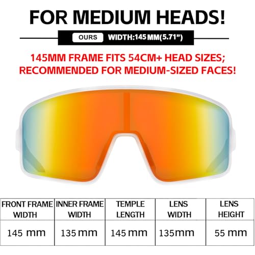Image of MAXJULI Polarized Sunglasses for Men Women, Windproof Outdoor Sports Cycling Running UV400 Protection Sun Glasses 8121
