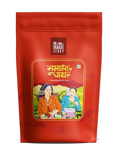 Image of Pahadi Story Premium Masala Chai Tea 250g - Authentic Indian Spiced Chai with Strong Assam CTC Tea & Natural Spices | Traditional Loose Tea for Daily Chai Lovers
