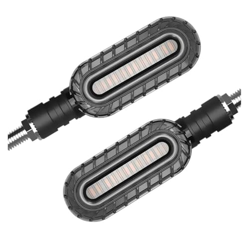Clignotants LED Séquentiels Moto Universels avec Feu de Freinage DRL Intégré