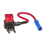 tomzz Audio 5800-068 Sicherungshalter Stromdieb Mini ATM Stecksicherung mit 2 Sicherungen 10A mit Abgriff für Zusatzgerät