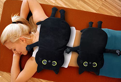 Image of 2PCS Large Microwave Heating Pads for Cramps Pain Relief, Moist Microwavable Period Menstrual Heat Packs, Cordless Warm Compress Gift for Mothers Day, Birthday, Thanksgiving, Christmas, 21*12 inch + 17*9 inch