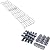 QuliMetal Stainless Steel Grill Warming Rack, 17" Flavorizer Bars and Grill Heat Deflectors for Weber Genesis II E-410, E-435 Series Gas Grills