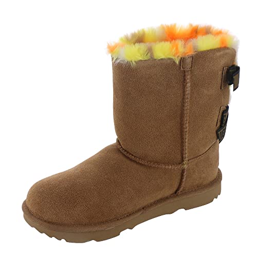 UGG Girls' Bailey Bow Plaid Punk Boot4
