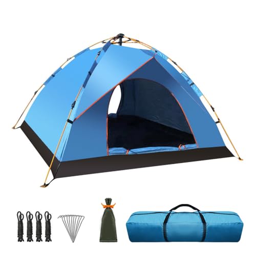 Meleg Otthon Campingzelt für 4 Person,Zelt Ultraleicht Wasserdicht,2Mx2M...