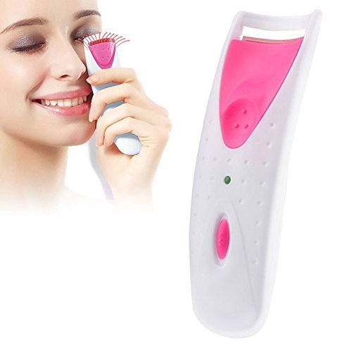 AnHua Women Professional Long Lasting Automatic Electric Heated Eyelash Curler (Pink)