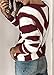 PRETTYGARDEN Sweaters for Women 2026 Long Sleeve Striped Knitted V Neck Pullover Jumper Tops Fall Outfits Fashion Clothing (Striped Wine Red,XX-Large)
