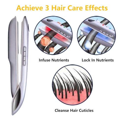 Plancha para cabello profesional Ice y Hot, plateada miniatura 5