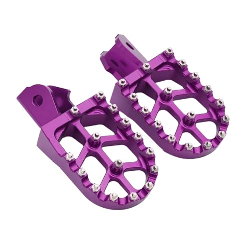 Cale pieds Sur-Ron en aluminium CNC violet pour moto et vélo électrique