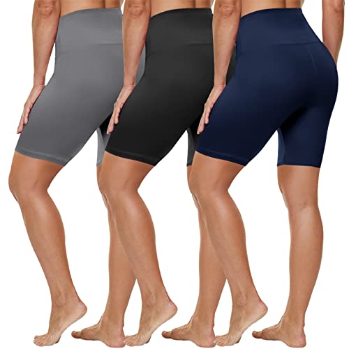 3 Pack Biker Shorts for Women(Reg & Plus Size) - 8