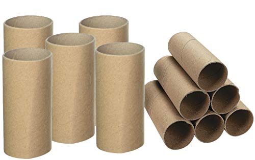 Cardboard Tubes Bulk, Pack of 24 Arts and Crafts Rolls, DIY Artrolls, Craft Supplies for Handmade Projects, Activities at Home and School, 4E’s Novelty