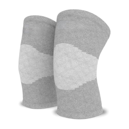 Image of Bamboo Knee Cap - Bamboo Fibre Compression Knee Sleeve Breathable Soft Knee Support Elastic Knee Brace for Men & Women, XXL