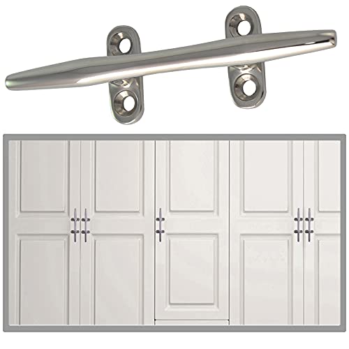 image for VEITHI 6 inch 316 Stainless Steel Boat Cleat, Boat Cleats 6inch Open B